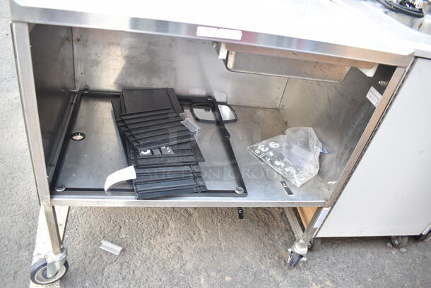 Stainless Steel Cart w/ Under Shelf on Commercial Casters. Does Not Include Contents.  - Image 4 of 6