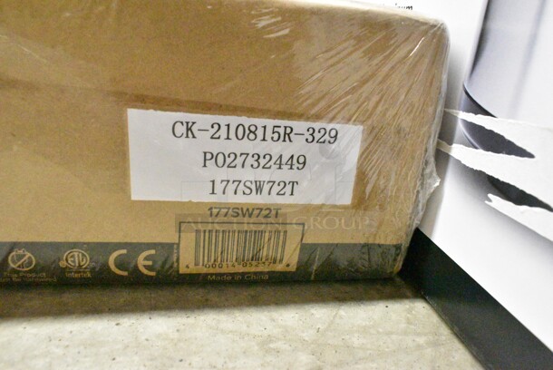 BRAND NEW IN BOX! Avantco 177SW72T  Metal Commercial Warming Strip w/ Toggle Controls. 120 Volts, 1 Phase. - Image 3 of 3