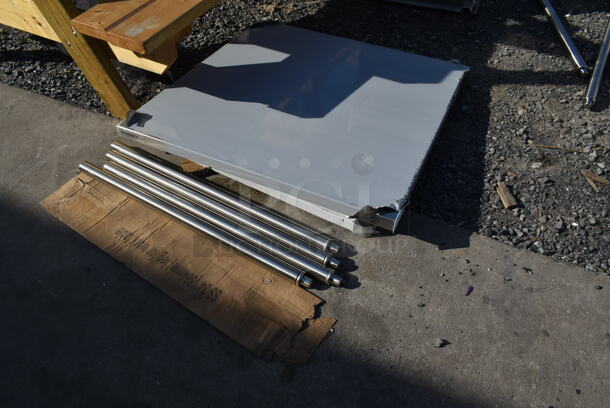 BRAND NEW SCRATCH AND DENT! Regency Stainless Steel Tabletop, Under Shelf and 4 Legs. - Image 2 of 5