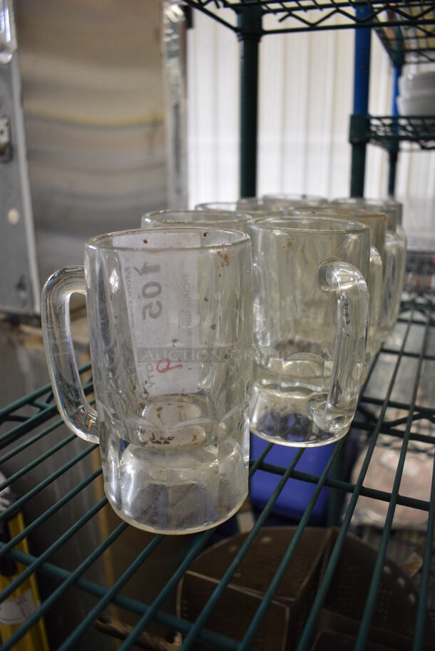 9 Glass Mugs. 4.5x3x5.5. 9 Times Your Bid! - Image 3 of 3