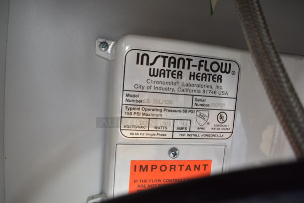 Stainless Steel Commercial Portable Sink on Commercial Casters.  - Image 7 of 7