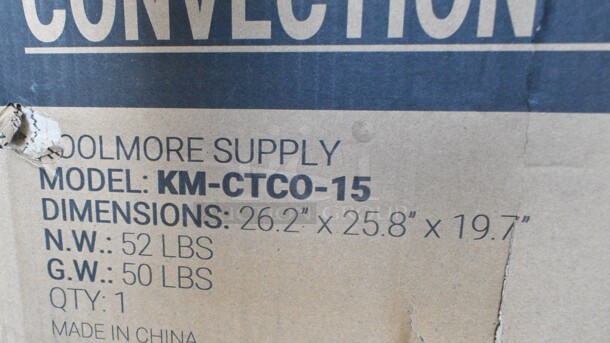 BRAND NEW SCRATCH AND DENT! KoolMore KM-CTCO-15 23 in. Countertop Convection Oven for Half-Size Pans.  - Image 3 of 3