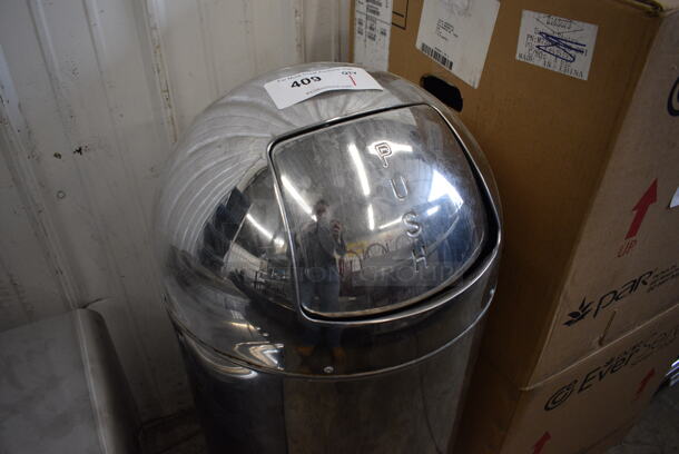 Metal Trash Can. 14x14x37 - Image 3 of 3