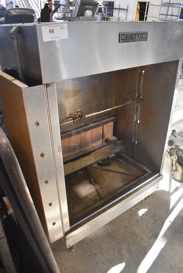 American Range Stainless Steel Commercial Natural Gas Powered Rotisserie Oven w/ 1 Spit. 44x26x58 - Image 5 of 6