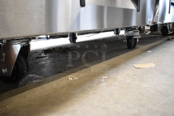 BRAND NEW SCRATCH AND DENT! 2023 Avantco 178CBE72HC Stainless Steel Commercial 4 Drawer Chef Base on Commercial Casters. 115 Volts, 1 Phase. Tested and Working! - Image 3 of 9