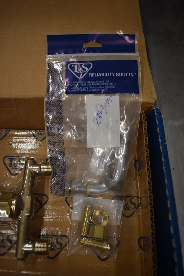BRAND NEW IN BOX! T&S Stainless Steel Faucet Handles - Image 2 of 4