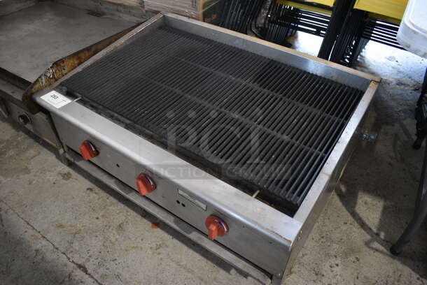 Stainless Steel Commercial Countertop Natural Gas Powered Charbroiler Grill. 36x26x18 - Image 2 of 5