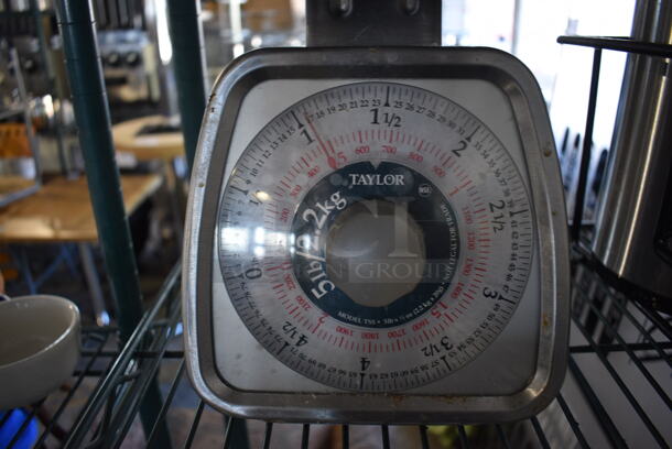Taylor Metal Commercial Countertop Scale. 7x7x9 - Image 3 of 3
