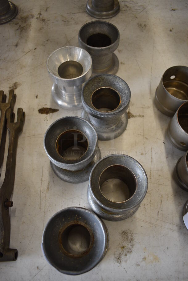 6 Metal Dough Dropper Hopper Necks. Includes 3x.5x3.5x3.5. 6 Times Your Bid! - Image 2 of 3