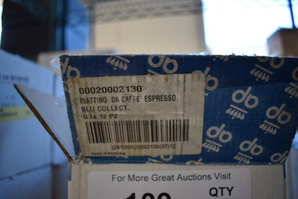 2 Boxes of 12 BRAND NEW Apulum White Ceramic Saucers. 4.5x4.5x1. 2 Times Your Bid! - Image 4 of 5