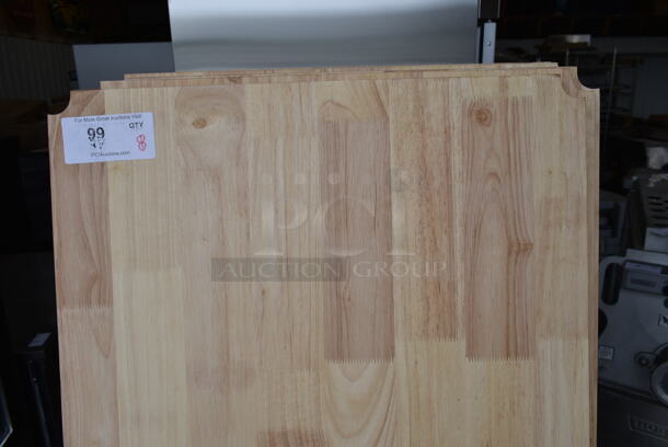 8 Wooden Butcher Block Under Shelves. 8 Times Your Bid!  - Image 4 of 4