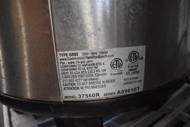 Proctor Silex GR05 Stainless Steel Countertop Rice Cooker. 120 Volts, 1 Phase. 17x17x15.5 - Image 4 of 5