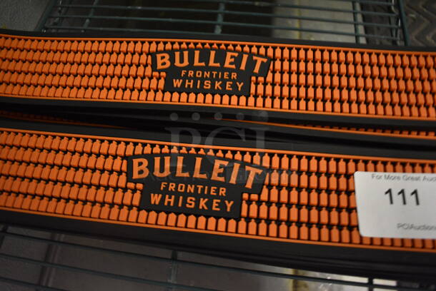 12 Bulleit Orange and Black Bar Mats. 21x3.5x0.5. 12 Times Your Bid! (kitchen) - Image 3 of 3