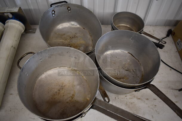 7 Various Metal Sauce Pans. Includes 28x15x15. 7 Times Your Bid! - Image 4 of 8