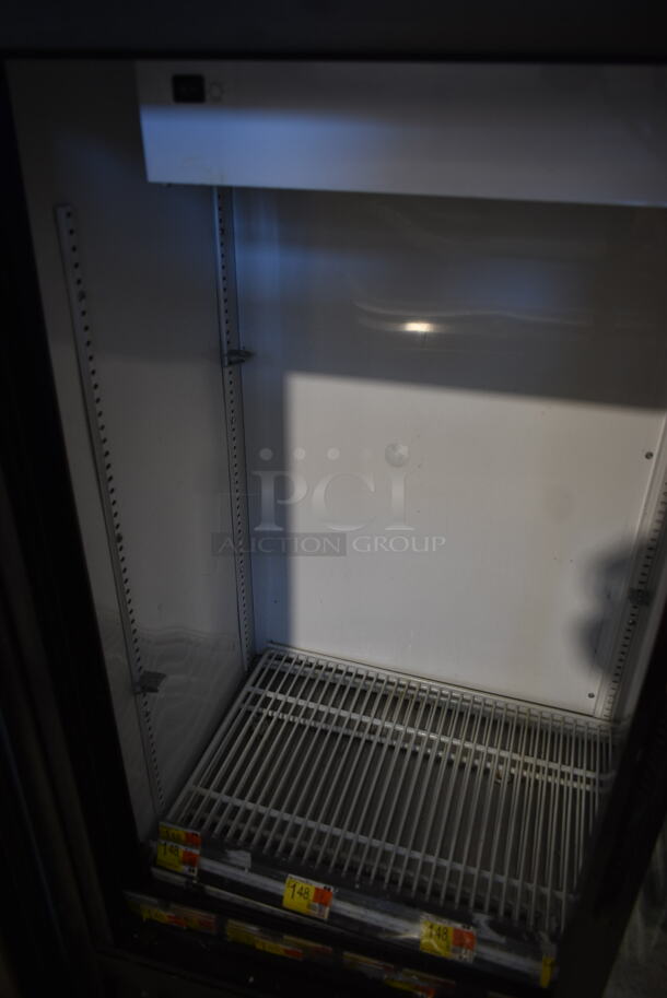 2017 True GDM-41SL-48-HC-LD Metal Commercial 2 Door Reach In Cooler Merchandiser w/ Poly Coated Racks. 115 Volts, 1 Phase. Tested and Working! - Image 4 of 6