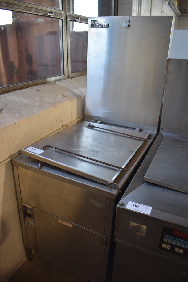 Baxter SP155G-M1826 Stainless Steel Commercial Natural Gas Powered Donut Fryer. 25x40x67 - Image 2 of 8
