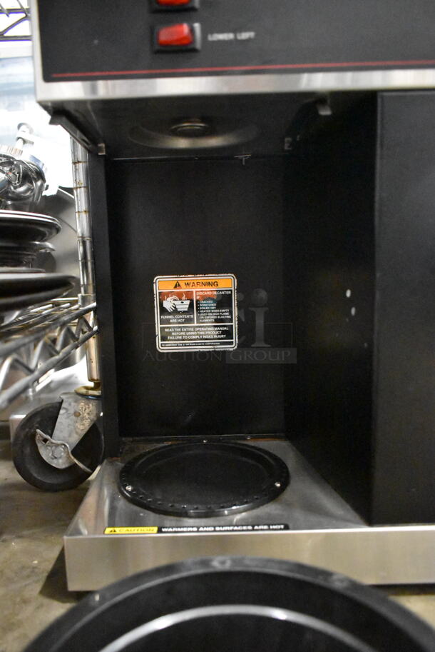 Bunn VPS Stainless Steel Commercial Countertop 3 Burner Coffee Machine. 120 Volts, 1 Phase.  - Image 3 of 5