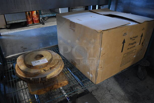 ALL ONE MONEY! Tier Lot of 5 Various Wooden Planks and 55HD Filter Machine. - Image 1 of 3