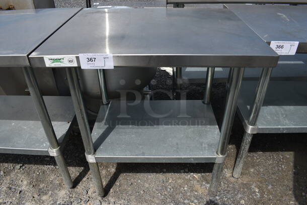 Regency Stainless Steel Table w/ Metal Under Shelf. 30x24x34 - Image 1 of 3