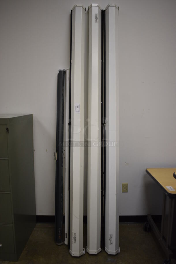 Pull Down Projector Screens. 5 Times Your Bid! 100X6 and 72.5X3.5 (Main Building)
