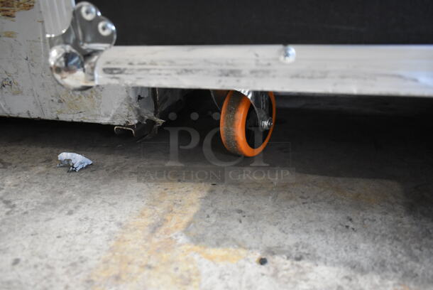 New Image Entertainment NIE Black Metal Hard Case on Commercial Casters. - Image 4 of 4