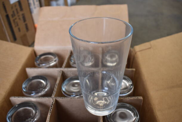 47 BRAND NEW IN BOX! Arcoroc Beverage Glasses. 3.5x3.5x5.5. 47 Times Your Bid!