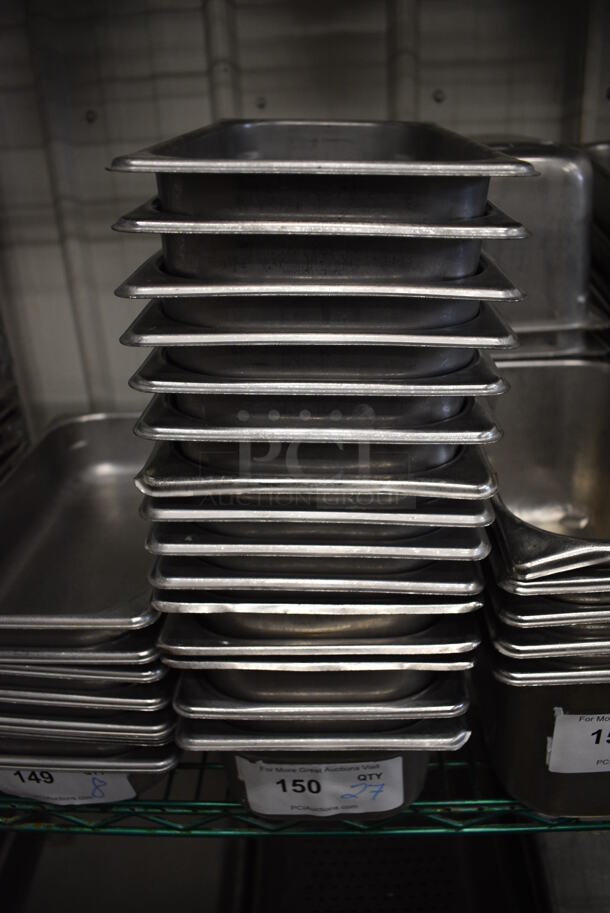 27 Stainless Steel 1/3 Size Drop In Bins. 1/3x4. 27 Times Your Bid! - Image 1 of 3