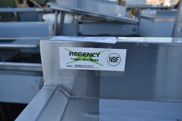 BRAND NEW SCRATCH AND DENT! Regency 600B31014213 Stainless Steel Commercial 3 Bay Sink w/ Dual Drain Boards. Bays 10x14. Drain Boards 11.5x15 - Image 6 of 6