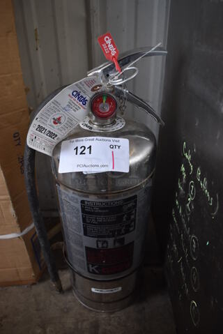 Ansul K Guard Wet Chemical Fire Extinguisher. 9x8x22 Buyer Must Pick Up - We Will Not Ship This Item.