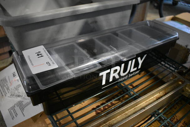 Truly Black Poly Bar Topping Rail. 20x6x4.5 - Image 1 of 3