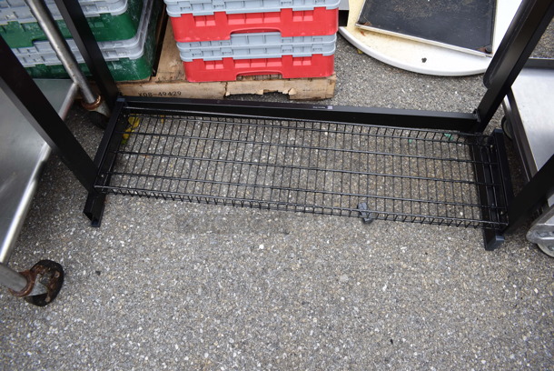2 Black Metal Racks. 48x18.5x60. 2 Times Your Bid! - Image 2 of 5