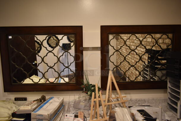 ALL ONE MONEY! ROOM LOT of Various Items Including Filers, Mirrors and Lamp. BUYER MUST REMOVE. (front hallway) - Image 6 of 9