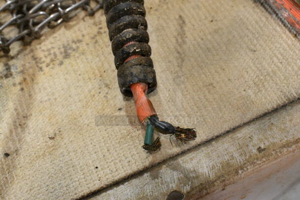 Metal Commercial Floor Style Dough Sheeter on Commercial Casters. Cannot Test Due To Cut Power Cord - Image 4 of 8