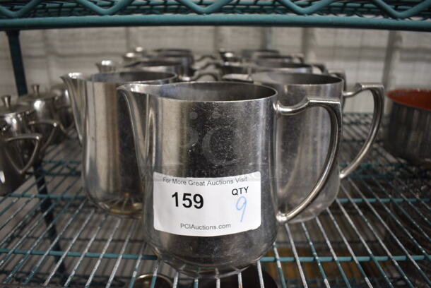 9 Metal Pitchers. 8x5x6.5. 9 Times Your Bid! - Image 1 of 3