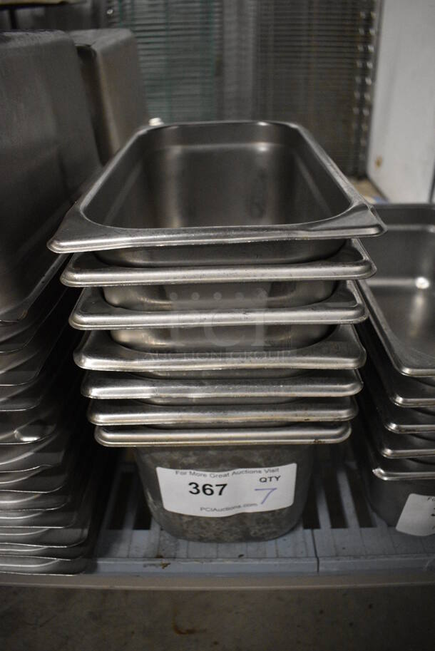 12 Stainless Steel 1/3 Size Drop In Bins. 1/3x6. 12 Times Your Bid!