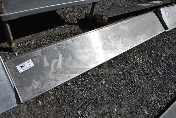 Metal Shelf w/ Wall Mount Brackets. 69x11x9 - Image 1 of 3