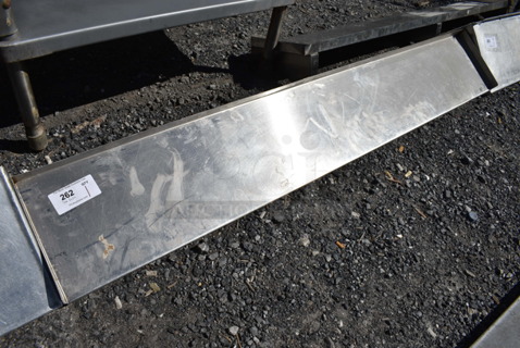 Metal Shelf w/ Wall Mount Brackets. 69x11x9