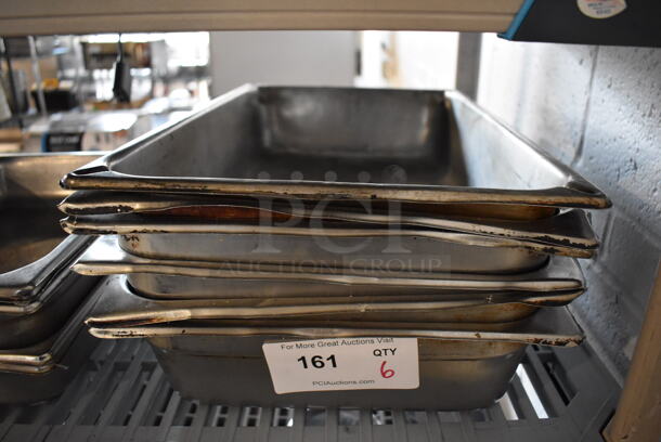 6 Stainless Steel Full Size Drop In Bins. 1/1x4. 6 Times Your Bid! - Image 1 of 3