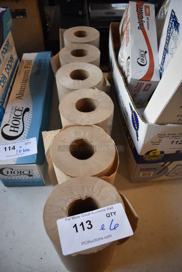 ALL ONE MONEY! Lot of 6 Brown Paper Towels! - Image 3 of 4