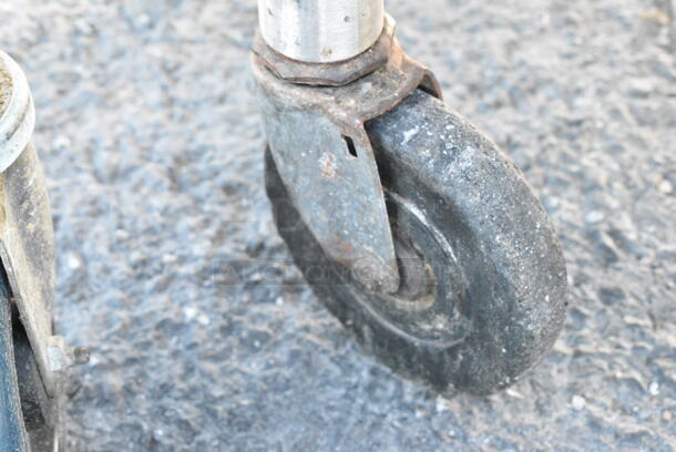 Metal Commercial Table on Commercial Casters.  - Image 2 of 3