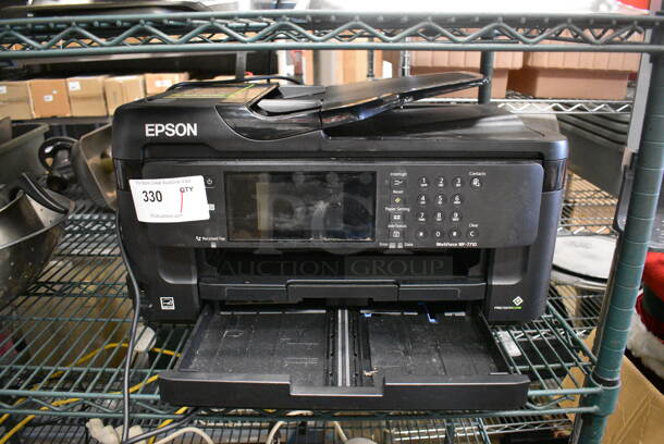 Epson Model WorkForce WF-7710 Countertop Scanner Copier Printer. 22x24x12
