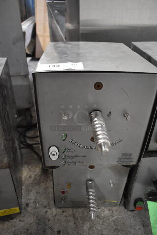 2 Olde Tyme PN1/PN2 Stainless Steel Commercial Countertop Nut Grinder Base. 115 Volts, 1 Phase. 2 Times Your Bid! One Is Tested and Working! One Does Not Power On.