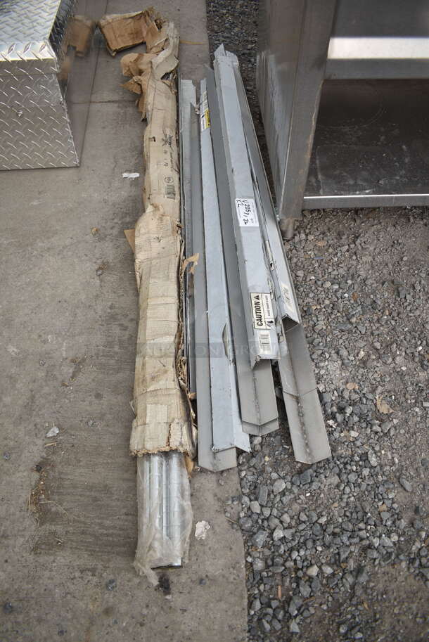 ALL ONE MONEY! Lot of Various Items Including Regency 460ECPC74 Metro Poles and Regency 600CG48NAH 16 Gauge Wall Outside Corner Guard - 2" x 48" - Image 1 of 5