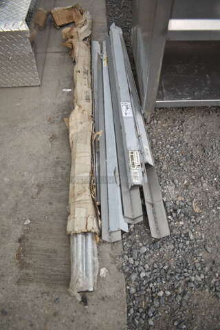 ALL ONE MONEY! Lot of Various Items Including Regency 460ECPC74 Metro Poles and Regency 600CG48NAH 16 Gauge Wall Outside Corner Guard - 2" x 48"