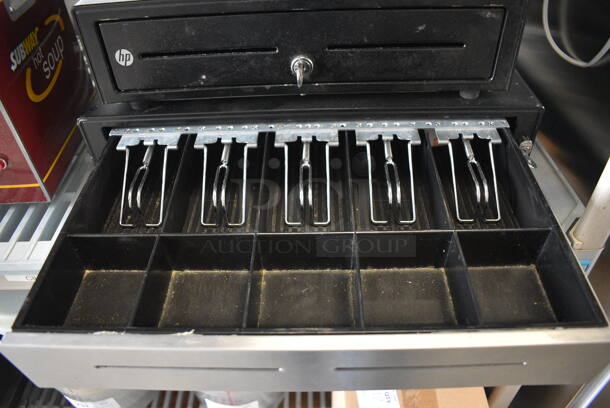 2 Metal Cash Drawers. 19x15x4.5, 16x16.5x4.5. 2 Times Your Bid! - Image 3 of 4