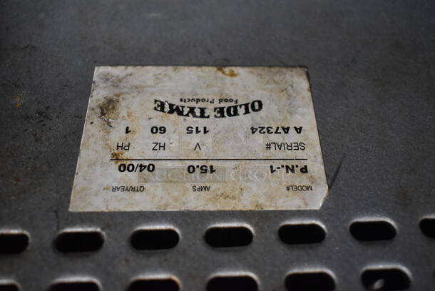2 Olde Tyme PN1/PN2 Stainless Steel Commercial Countertop Nut Grinder Base. 115 Volts, 1 Phase. 2 Times Your Bid! One is Tested and Working! One Cannot Test Due To Plug Style - Image 4 of 6