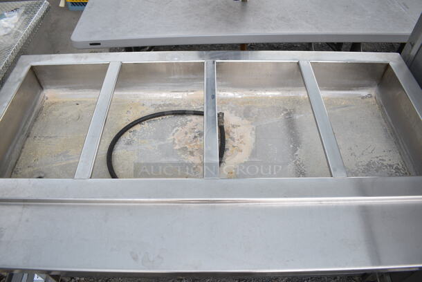 Stainless Steel Commercial Steam Table w/ Under Shelf.  - Image 3 of 4