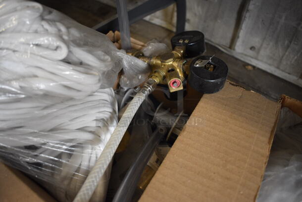 ALL ONE MONEY! Lot of 2 Boxes of Various Items Including 2 Soda Pumps and Hoses - Image 3 of 5