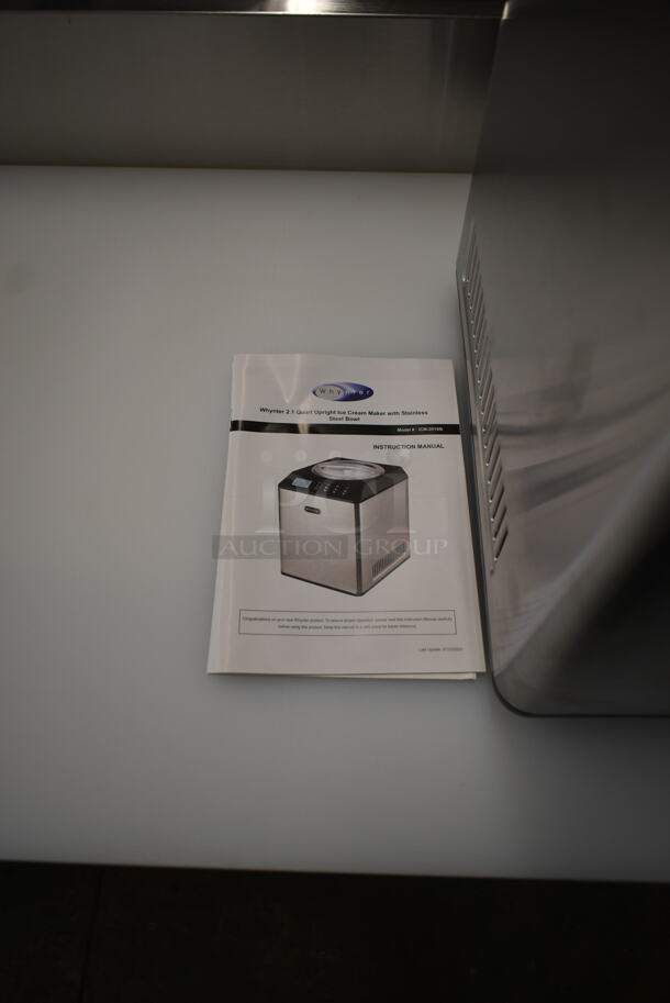 BRAND NEW SCRATCH AND DENT! Whynter ICM-201SB 2.1 Quart Countertop Automatic Ice Cream Maker. 115 Volts, 1 Phase. Tested and Working! - Image 2 of 5