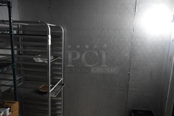 9.5'x7.5'x7.5' Walk In Unit w/ Copeland RS70C1-PRV-101 208/230 Volt, 1 Phase Compressor, Compressor and 2 Evaporator Fans. Does Not Include Contents. BUYER MUST REMOVE: This Item CANNOT Be Transported; Must Pick Up By Appointment Only. Freon Will Be Removed Before Pick Up Day. Tested and Working! (kitchen) - Image 6 of 12